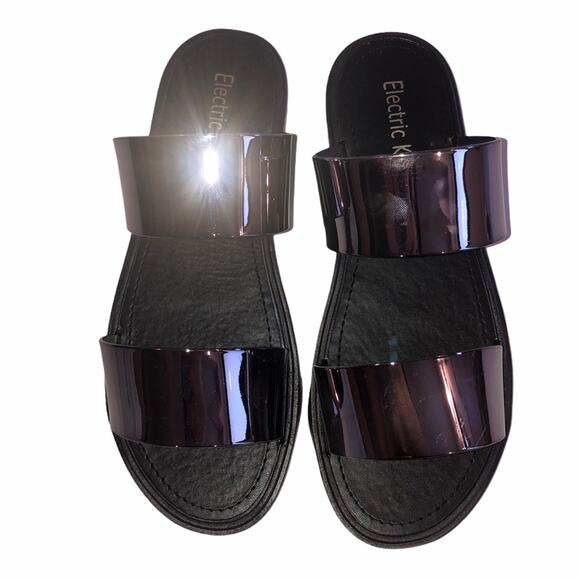 Electric Karma Grove Pewter Slides Sandals - Picture 15 of 15